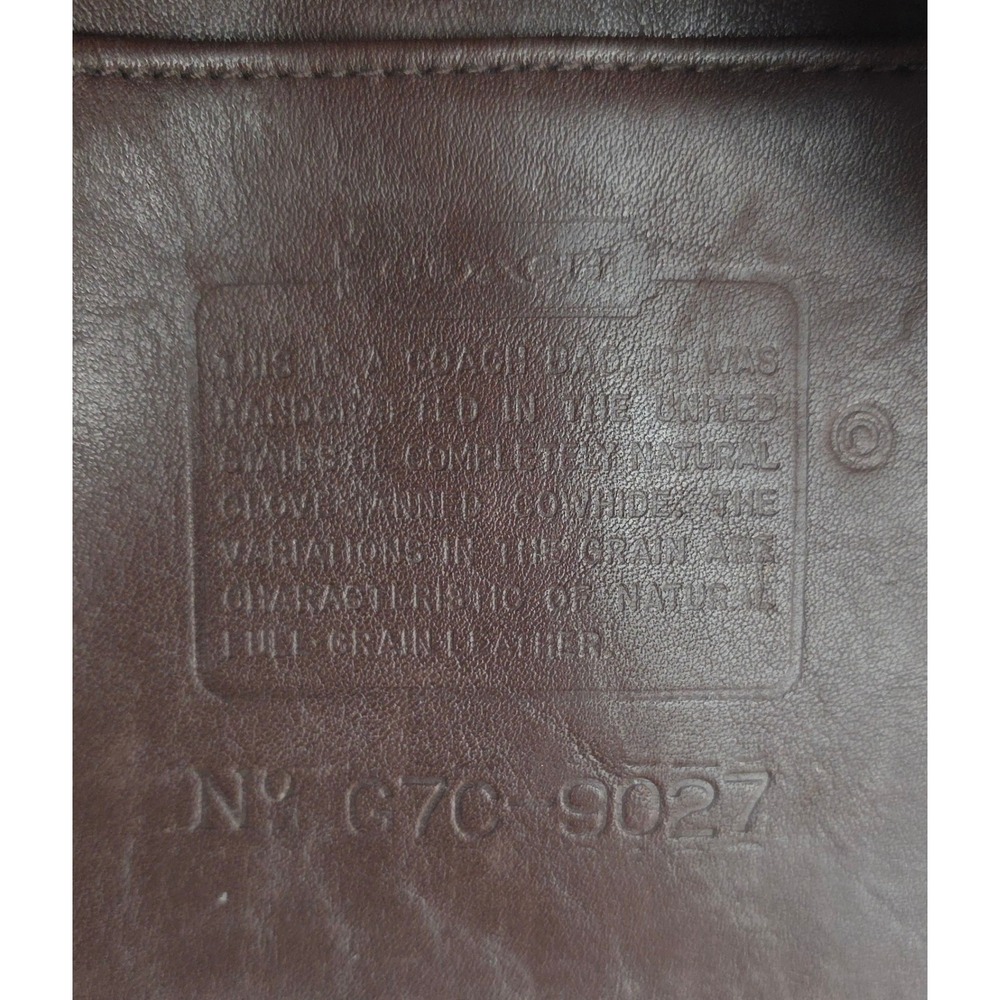 Vintage Coach Ergo Shoulder Bag Mahogany Brown Leather Made in USA G7C-9027 - Picture 6 of 9